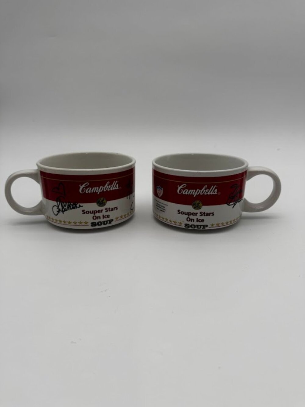 Vintage 1998 Campbell's Souper Stars On Ice Mug Set of 2